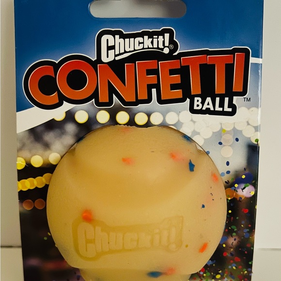 Chuck It! Confetti Ball Dog Toy, M Limited Edition NEW!!! - Picture 6 of 10